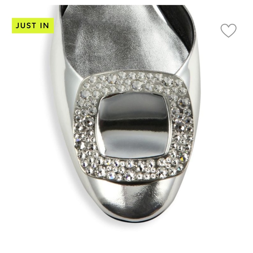 Roger Vivier metallic silver ballerina flats - Picture 8 of 10